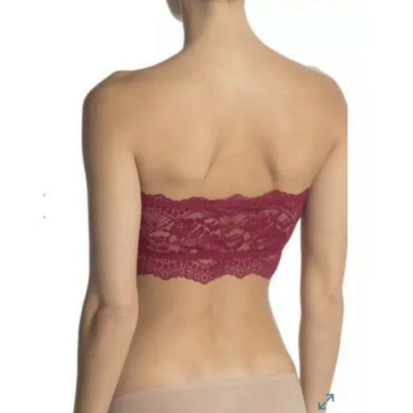 Free People Intimately Lacey Looks Bandeau Burgundy - Picture 2 of 2